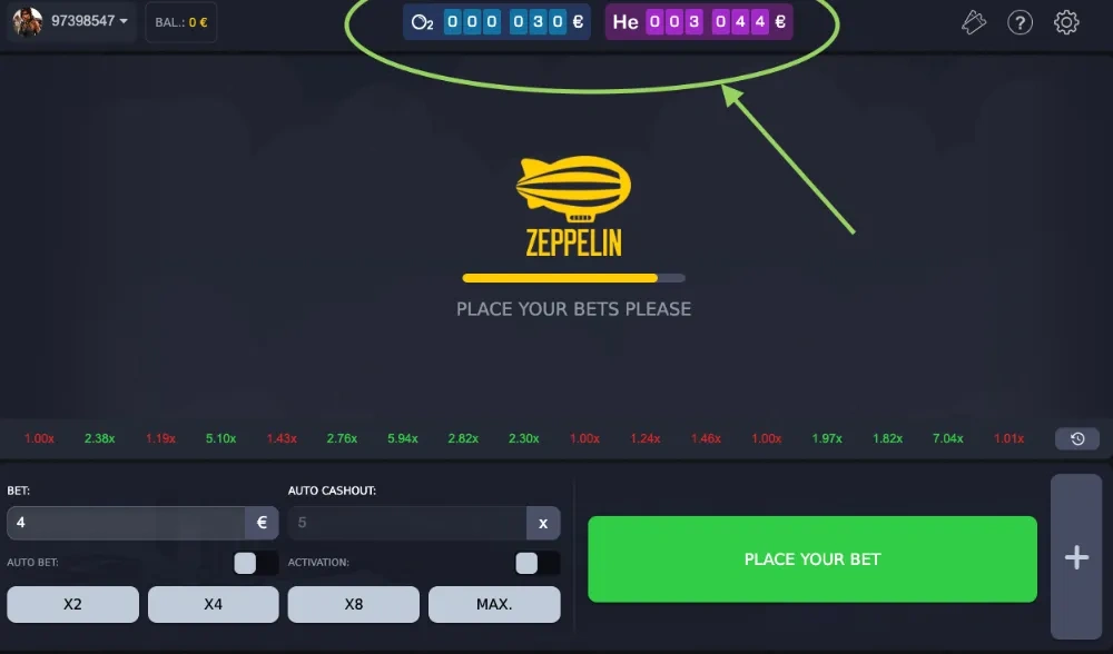 Zeppelin Crash Game Grafik ve Ses